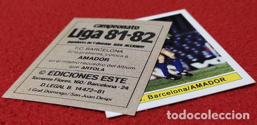 Fu&szlig;ball-Sticker: Amador F.C. Barcelona custom 81-82 inedito