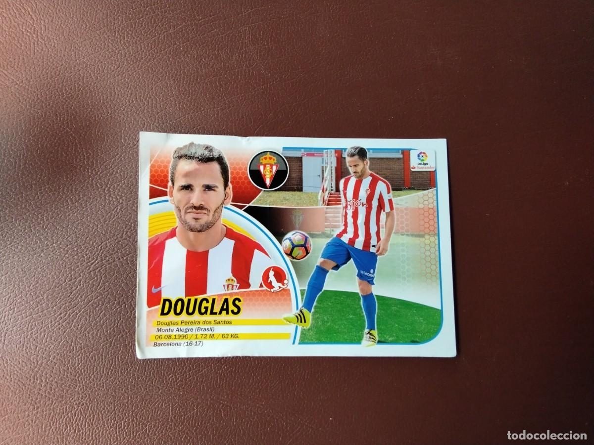 Cromos de f&uacute;tbol: DOUGLAS , REAL SPORTING , CROMO COLOCA ESTE 2016-17 - Foto 2