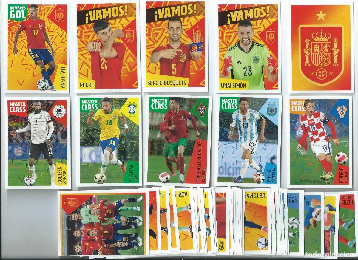 Fu&szlig;ball-Sticker: LOTES 97 CROMOS CARREFOUR SELECCION ESPA&Ntilde;A : EURO 2020 - MUNDIAL 2022 - EURO 2024