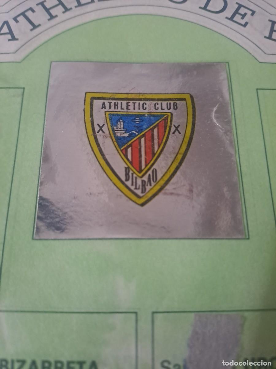Cromos de f&uacute;tbol: CROMO ESCUDO PLATEADO ATHLETIC DE BILBAO FUTBOL 84 LIGA 83 84 1983 1984 CROPAN CROMOS CANO RECUPERAD