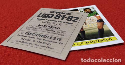 Cromos de f&uacute;tbol: Manzanedo Valencia C.F. custom 81-82