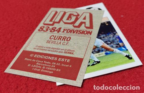 Football Stickers: Curro Sevilla C.F. custom 83-84