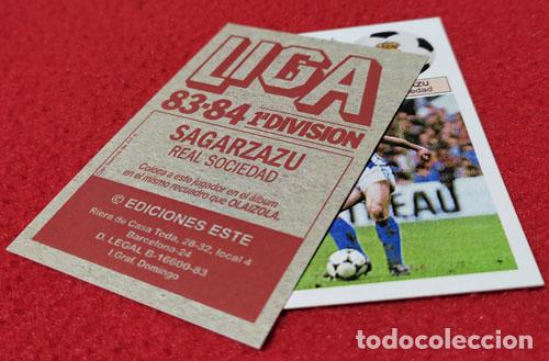 Cromos de f&uacute;tbol: Sagarzazu Real Sociedad custom 83-84