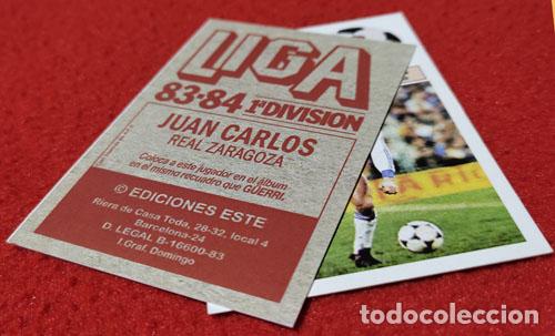Cromos de f&uacute;tbol: Juan Carlos Real Zaragoza custom 83-84
