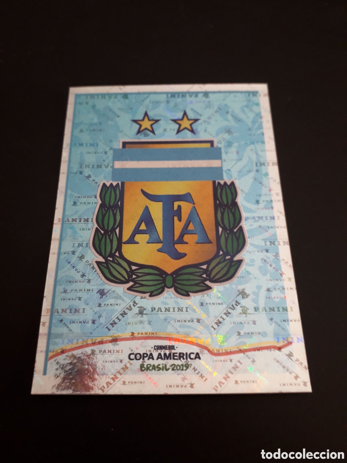 Cartes &agrave; collectionner de Football: ESCUDO ARGENTINA N&deg; 126 PANINI, COPA AM&Eacute;RICA BRASIL 2019 CONMEBOL PEDIDO M&Iacute;NIMO 3&euro;