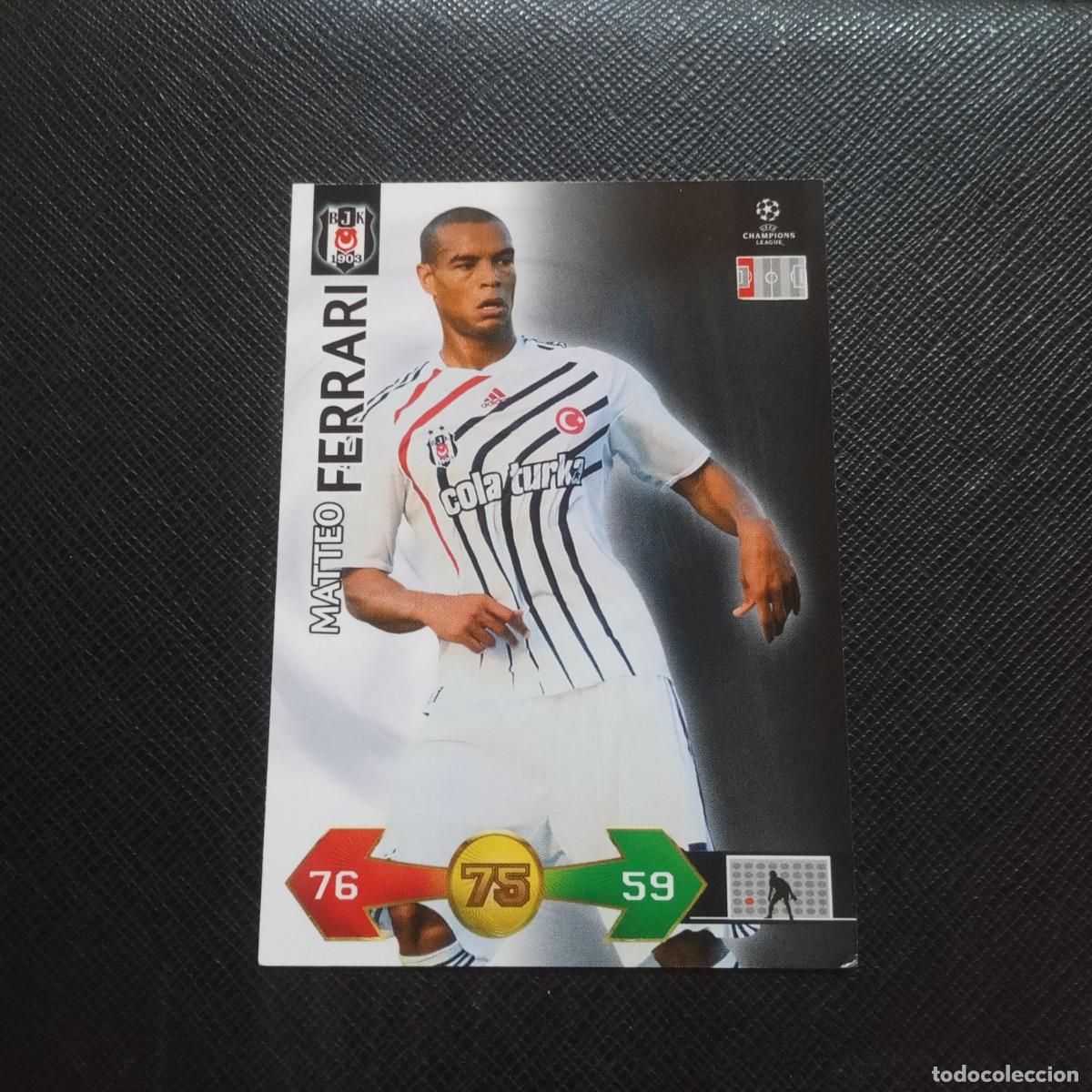 Cromos de f&uacute;tbol: FERRARI BESITKAS PANINI CHAMPIONS LEAGUE SUPER STRIKES 2009 2010 FUTBOL 09 10 - A163 PG9