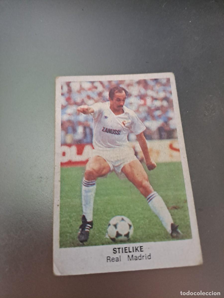 Cromos de F&uacute;tbol: CROMO STIELIKE REAL MADRID TRA AMARILLO FUTBOL 84 CROPAN LIGA 83 84 1983 1984 CROMOS CANO RECUPERADO