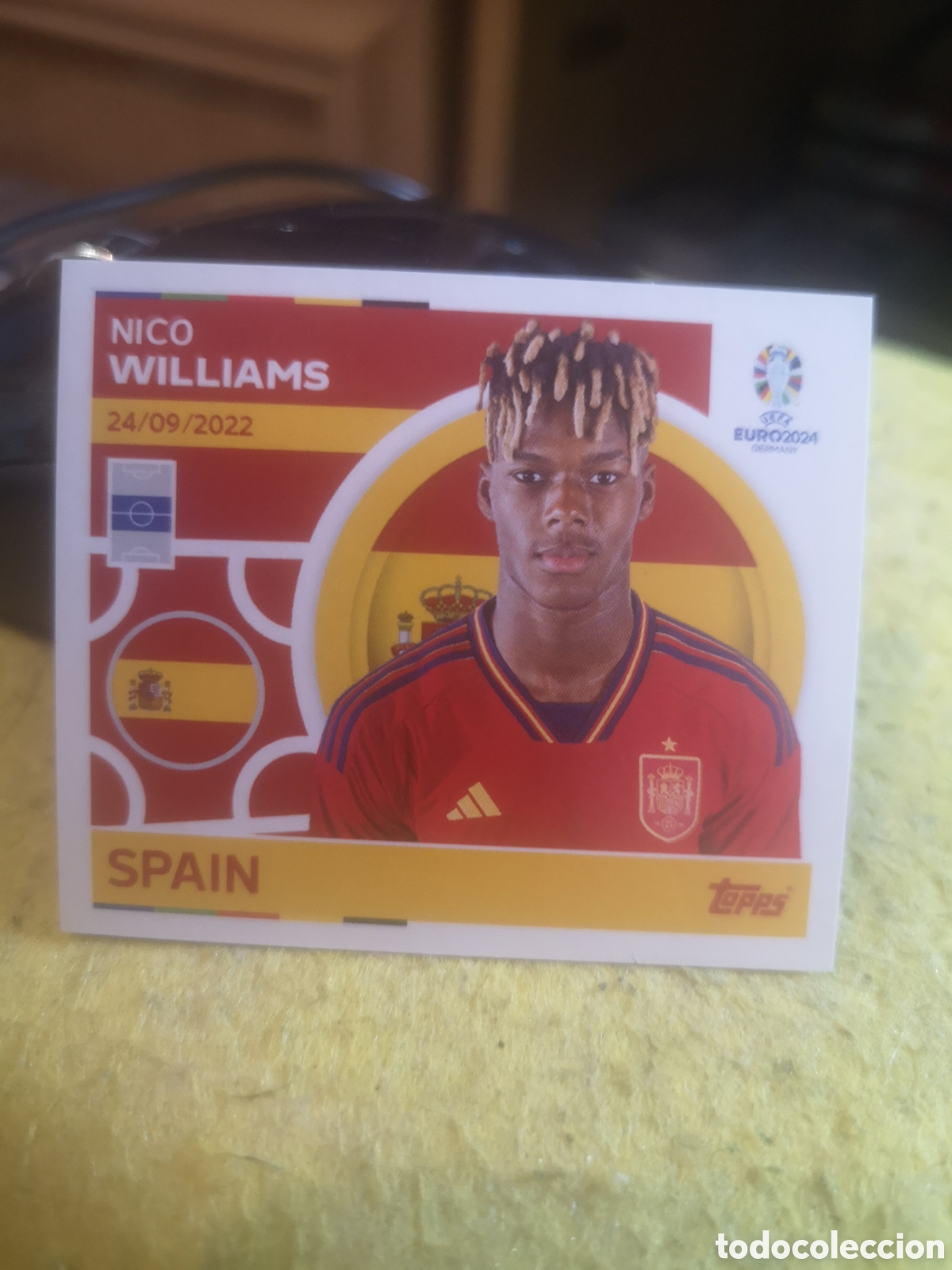 Figurine di Calcio: STICKER TOPPS UEFA EURO 2024 NICO WILLIAMS - ESP 15