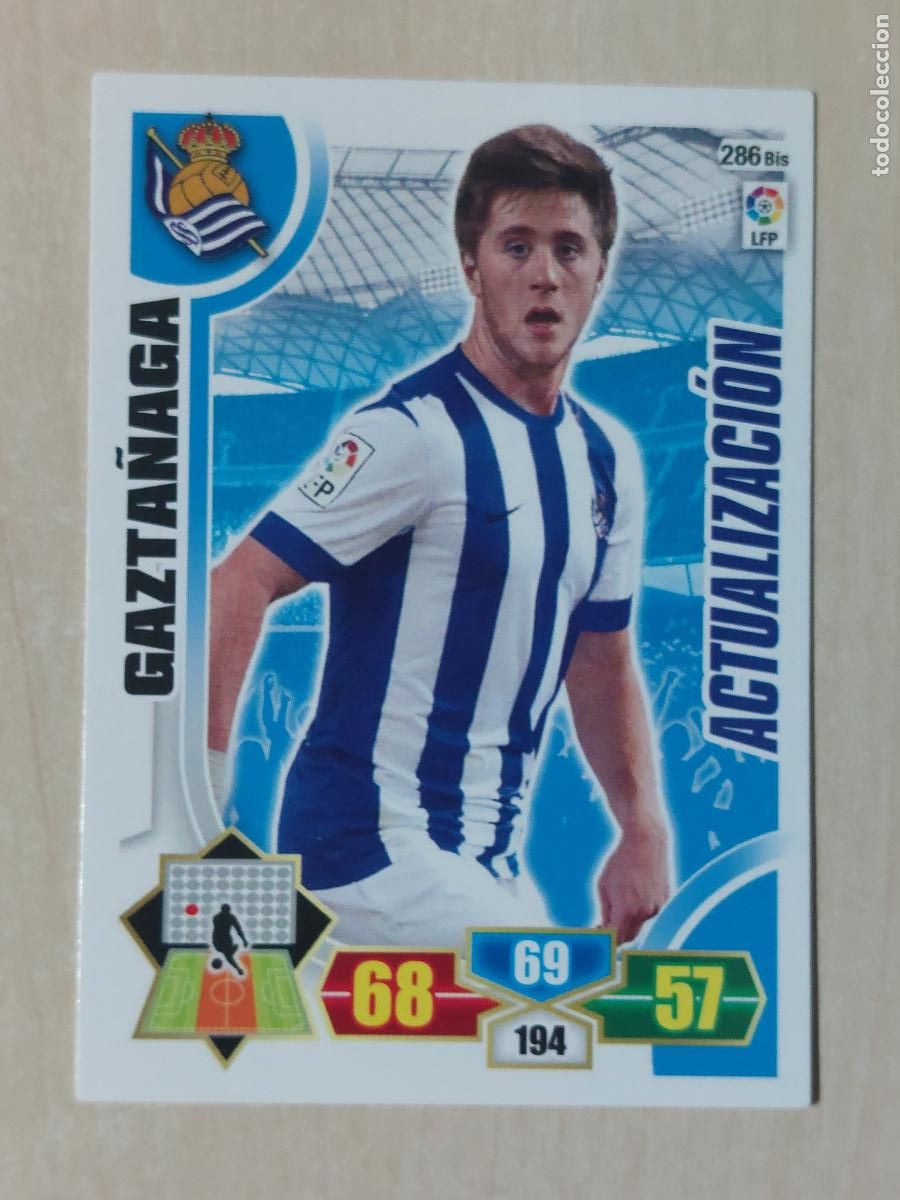 Cartes &agrave; collectionner de Football: FICHA N&ordm; 286 BIS GAZTA&Ntilde;AGA - ADRENALYN 13 14 - PANINI 2013 -14 - CROMO - ACTUALIZACION