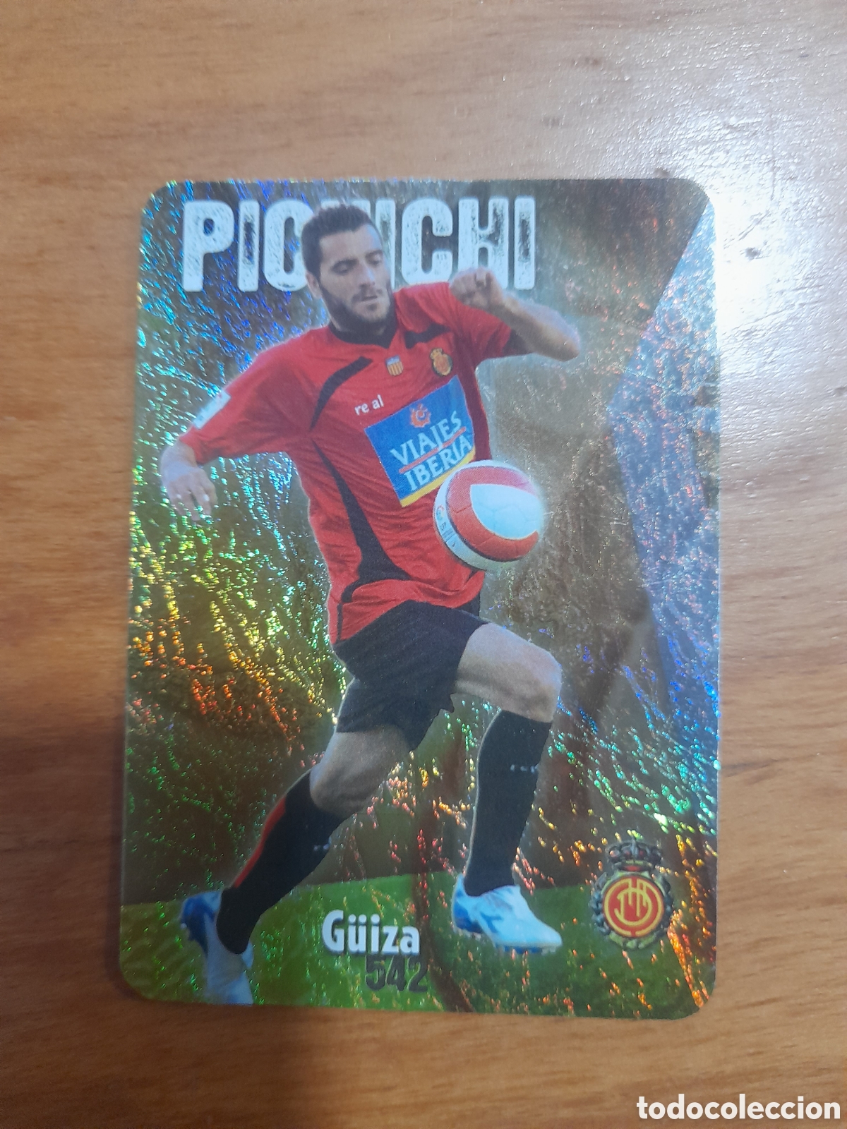 Cromos de f&uacute;tbol: 542 Guiza Jaspeado puntas Redondas Mundicromo 2008/2009