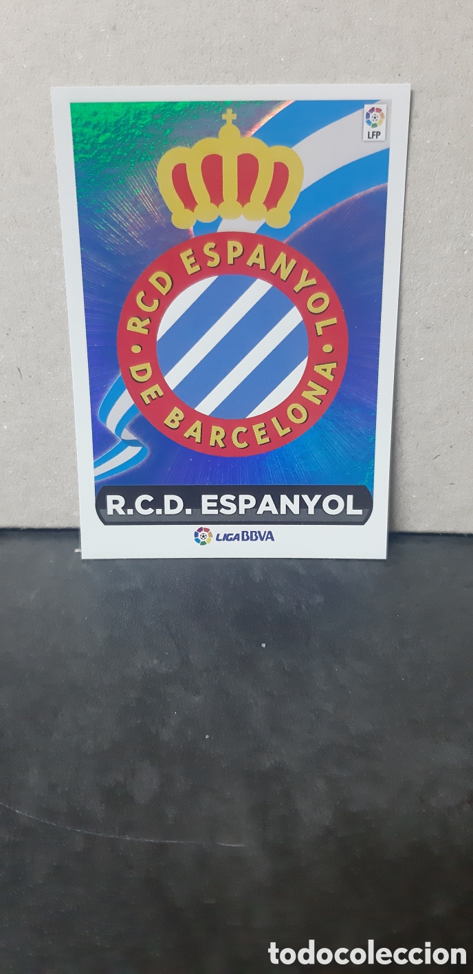 Fu&szlig;ball-Sticker: LIGA ESTE PANINI 2014 2015 ESPA&Ntilde;OL ESPANYOL N&ordm;23 ESCUDO &rdquo;NUEVO DE SOBRE&rdquo; FUTBOL LIGA 14 15