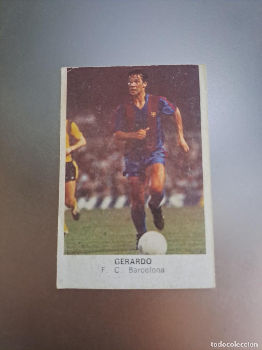 Cromos de F&uacute;tbol: CROMO GERARDO BARCELONA TRAS AMARILLO FUTBOL 84 CROPAN LIGA 83 84 1983 1984 CROMOS CANO RECUPERADO