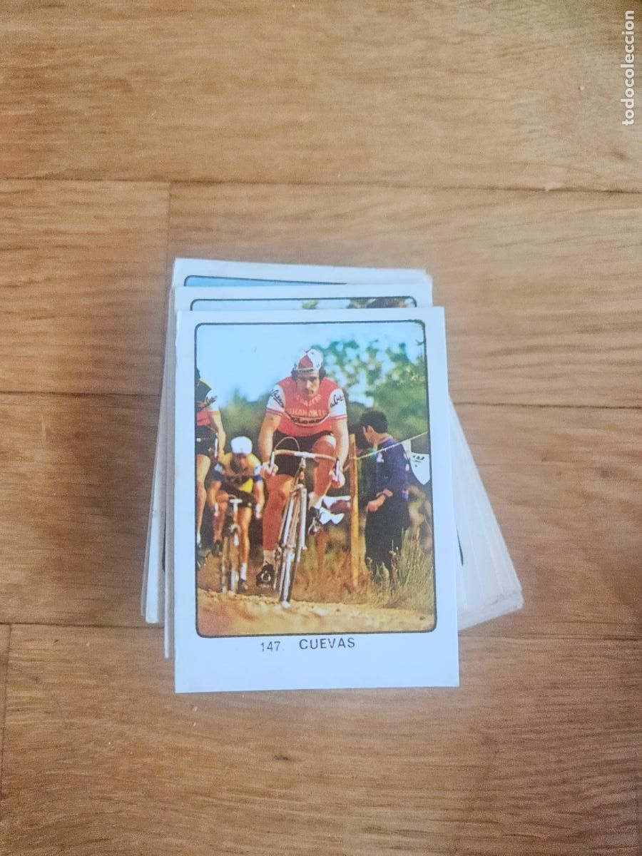Cromos de F&uacute;tbol: 147 cuevas ciclismo campeones del mundo as keisa 1974 74 despegado