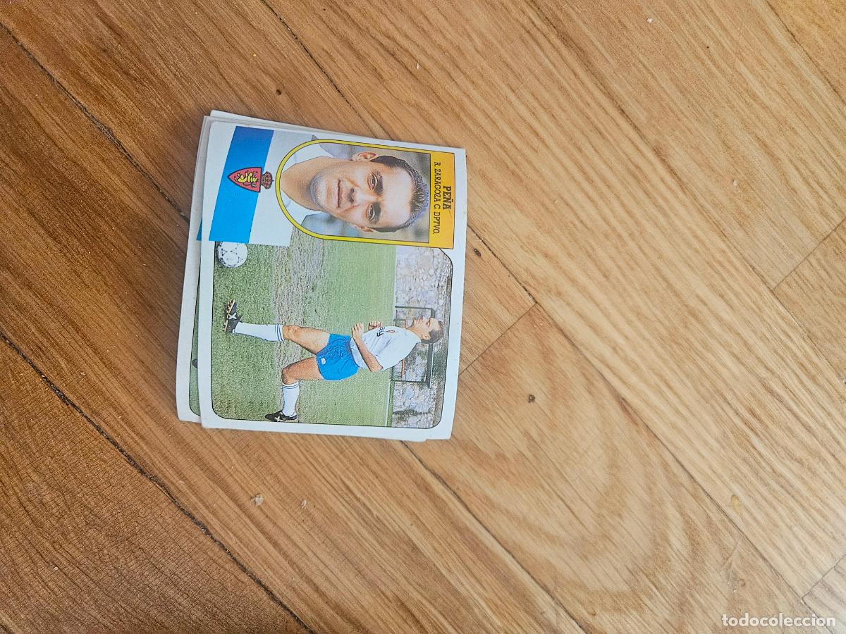 Cromos de f&uacute;tbol: pe&ntilde;a zaragoza este 1991 1992 91 92 sin pegar trading card