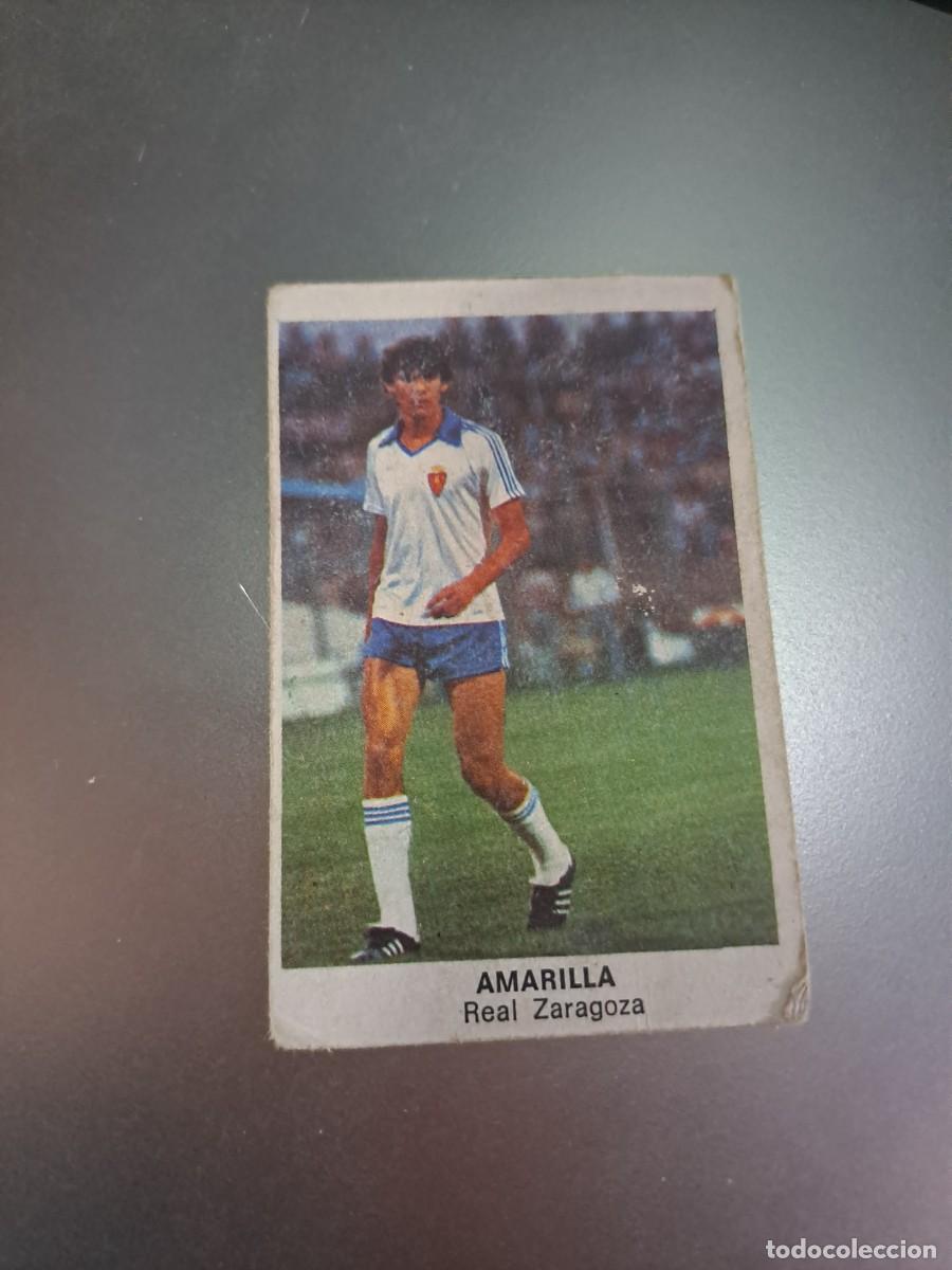 Cromos de F&uacute;tbol: CROMO AMARILLA ZARAGOZA FUTBOL 84 CROPAN LIGA 83 84 1983 1984 CROMOS CANO RECUPERADO