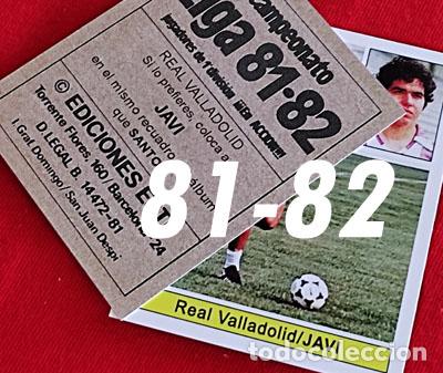 Cromos de f&uacute;tbol: Javi Real Valladolid custom 81-82 version 2 inedito
