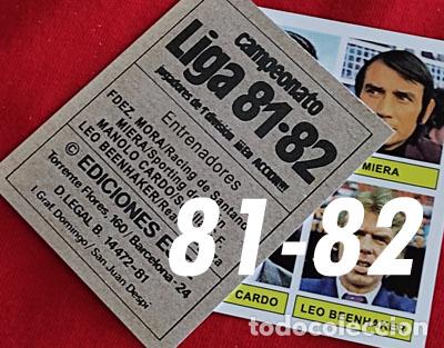 Cromos de f&uacute;tbol: Manolo Cardo Entrenadores custom 81-82