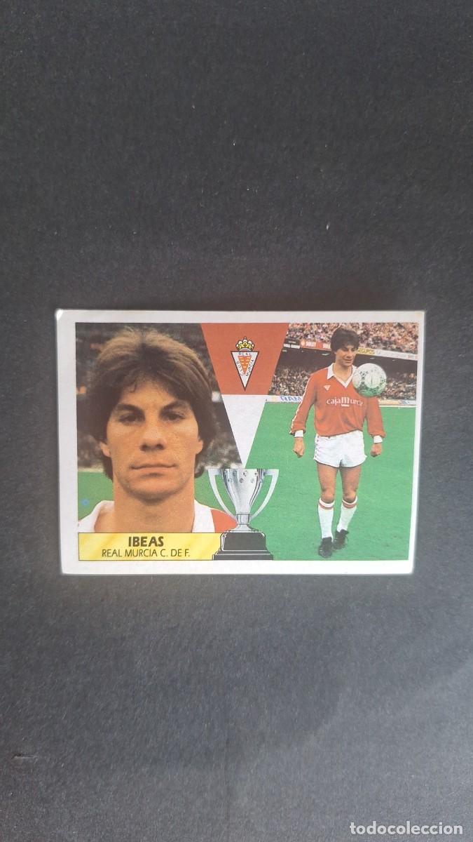 Fu&szlig;ball-Sticker: IBEAS REAL MURCIA C. F. LIGA ESTE 1987/88 87 88 NUNCA PEGADO SIN PEGAR