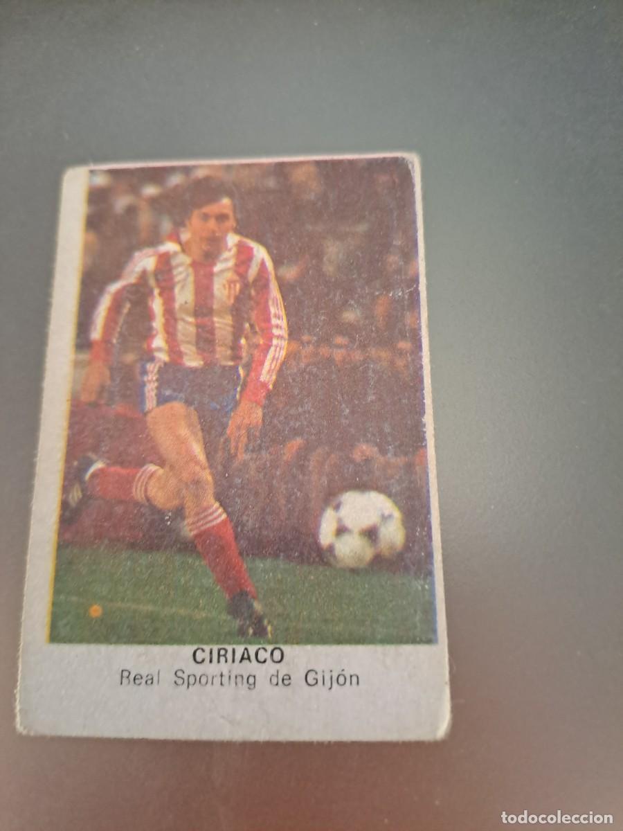 Fu&szlig;ball-Sticker: CROMO CIRIACO SPORTING DE GIJON FUTBOL 84 CROPAN LIGA 83 84 1983 1984 CROMOS CANO RECUPERADO