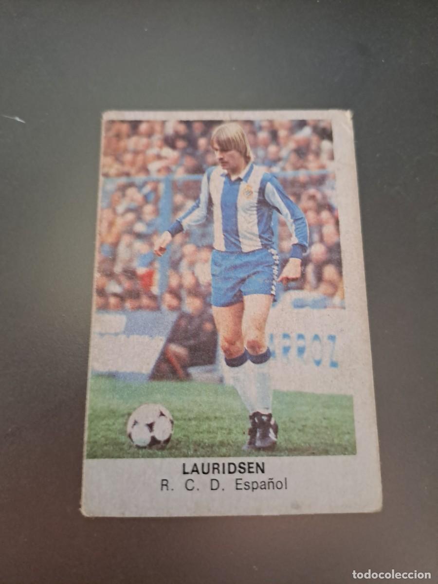 Cromos de F&uacute;tbol: CROMO LAURIDSEN ESPA&Ntilde;OL TRAS AMARILLO FUTBOL 84 CROPAN LIGA 83 84 1983 1984 CROMOS CANO RECUPERADO