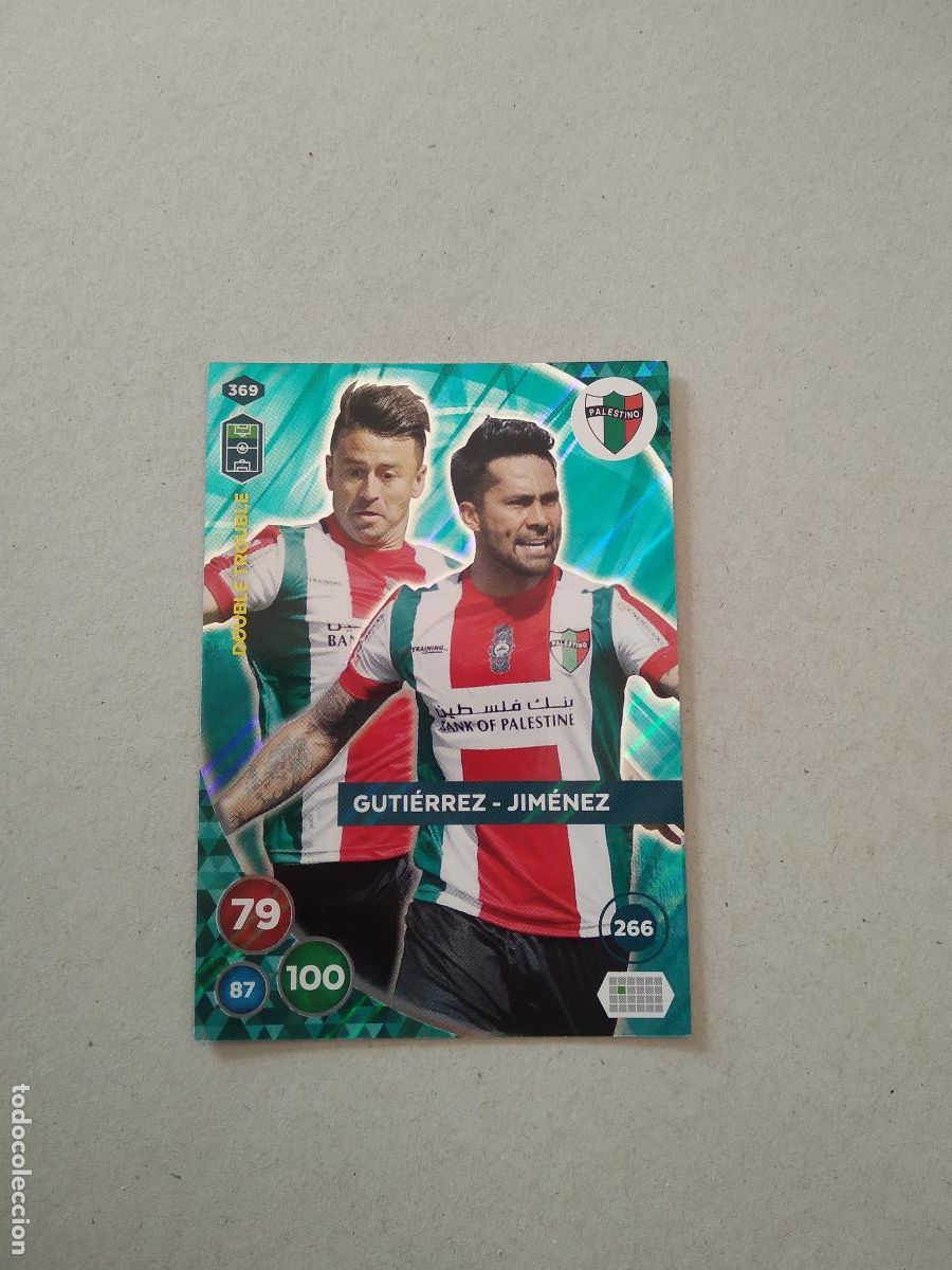 Cromos de F&uacute;tbol: 369 GUTIERREZ JIMENEZ PALESTINO CROMO FUTBOL PANINI ADRENALYN LIGA CHILE 2019