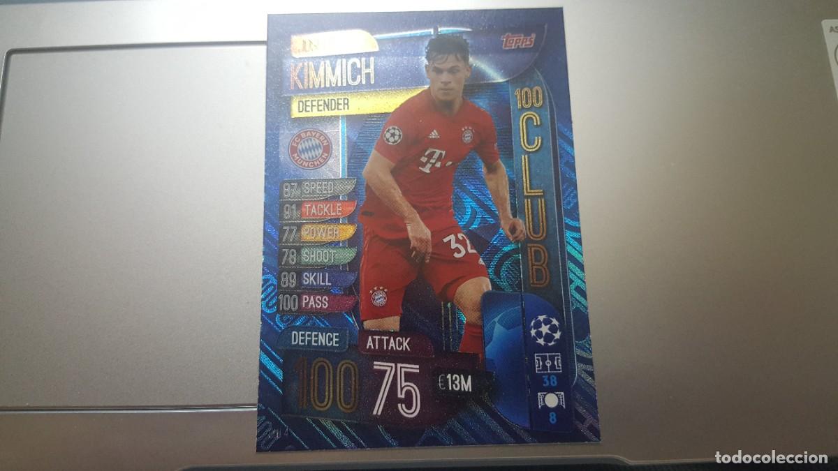 Cromos de F&uacute;tbol: TOPPS MATCH ATTAX EXTRA SEASON 2019 100 CLUB KIMMICH BAYERN DE MUNICH