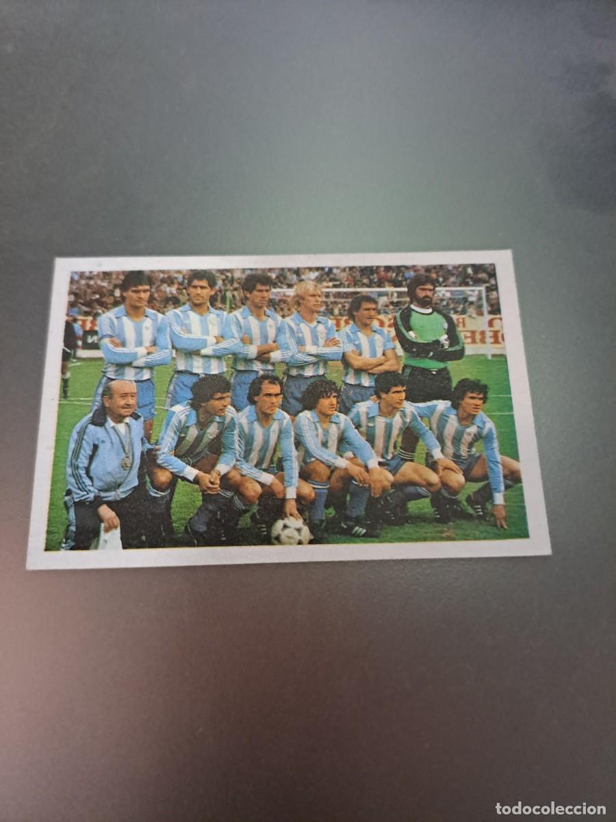 Cromos de F&uacute;tbol: CROMO EQUIPO ALINEACION MALAGA FUTBOL 84 CROPAN LIGA 83 84 1983 1984 CROMOS CANO RECUPERADO