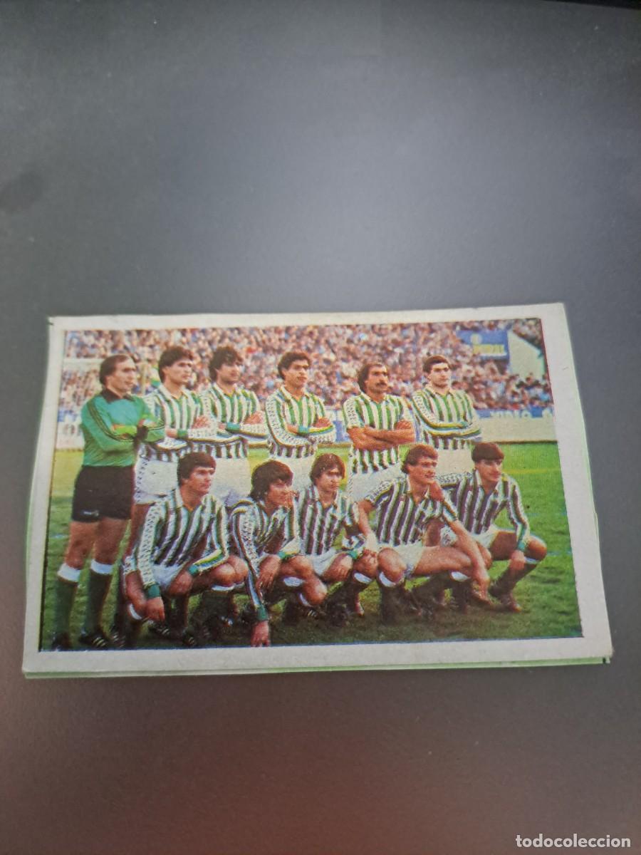 Cromos de F&uacute;tbol: CROMO EQUIPO ALINEACIO BETIS FUTBOL 84 CROPAN LIGA 83 84 1983 1984 CROMOS CANO RECORTADO