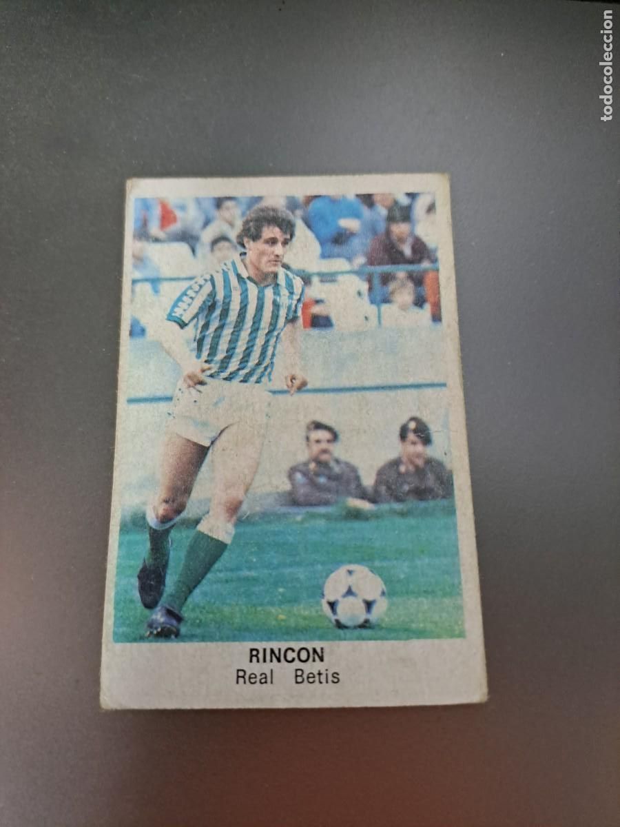 Cromos de F&uacute;tbol: CROMO RINCON BETIS TRAS AMARILLO FUTBOL 84 CROPAN LIGA 83 84 1983 1984 CROMOS CANO RECUPERADO