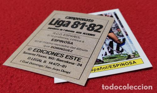 Cromos de f&uacute;tbol: Espinosa R.C.D. Espa&ntilde;ol custom 81-82