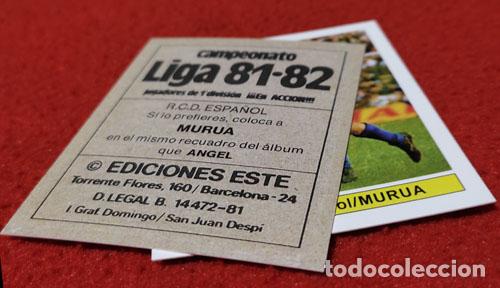 Cromos de f&uacute;tbol: Murua R.C.D. Espa&ntilde;ol custom 81-82