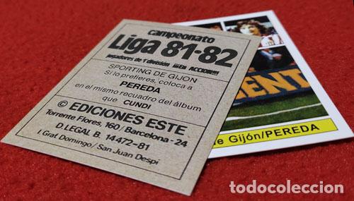Cromos de f&uacute;tbol: Pereda Sporting de Gijon custom 81-82