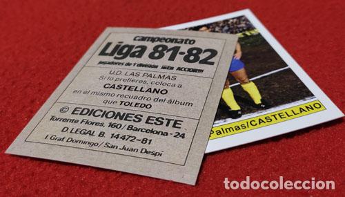 Cromos de f&uacute;tbol: Castellano U.D. Las Palmas custom 81-82