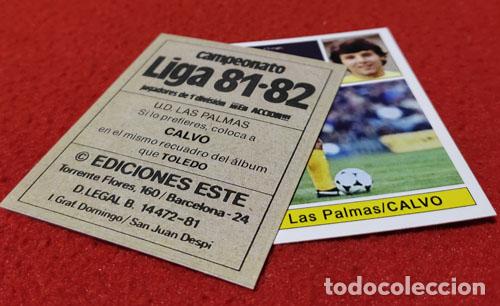 Cromos de f&uacute;tbol: Calvo U.D. Las Palmas custom 81-82