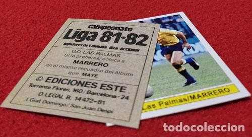 Cromos de f&uacute;tbol: Marrero U.D. Las Palmas custom 81-82