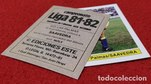 Cromos de f&uacute;tbol: Saavedra U.D. Las Palmas custom 81-82
