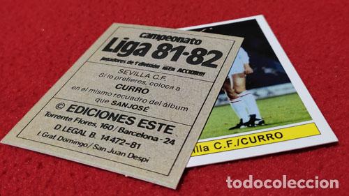 Cromos de f&uacute;tbol: Curro Sevilla C.F. custom 81-82
