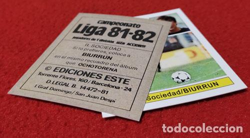 Cromos de f&uacute;tbol: Biurrun Real Sociedad custom 81-82