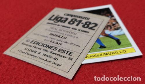 Cromos de f&uacute;tbol: Murillo Real Sociedad custom 81-82