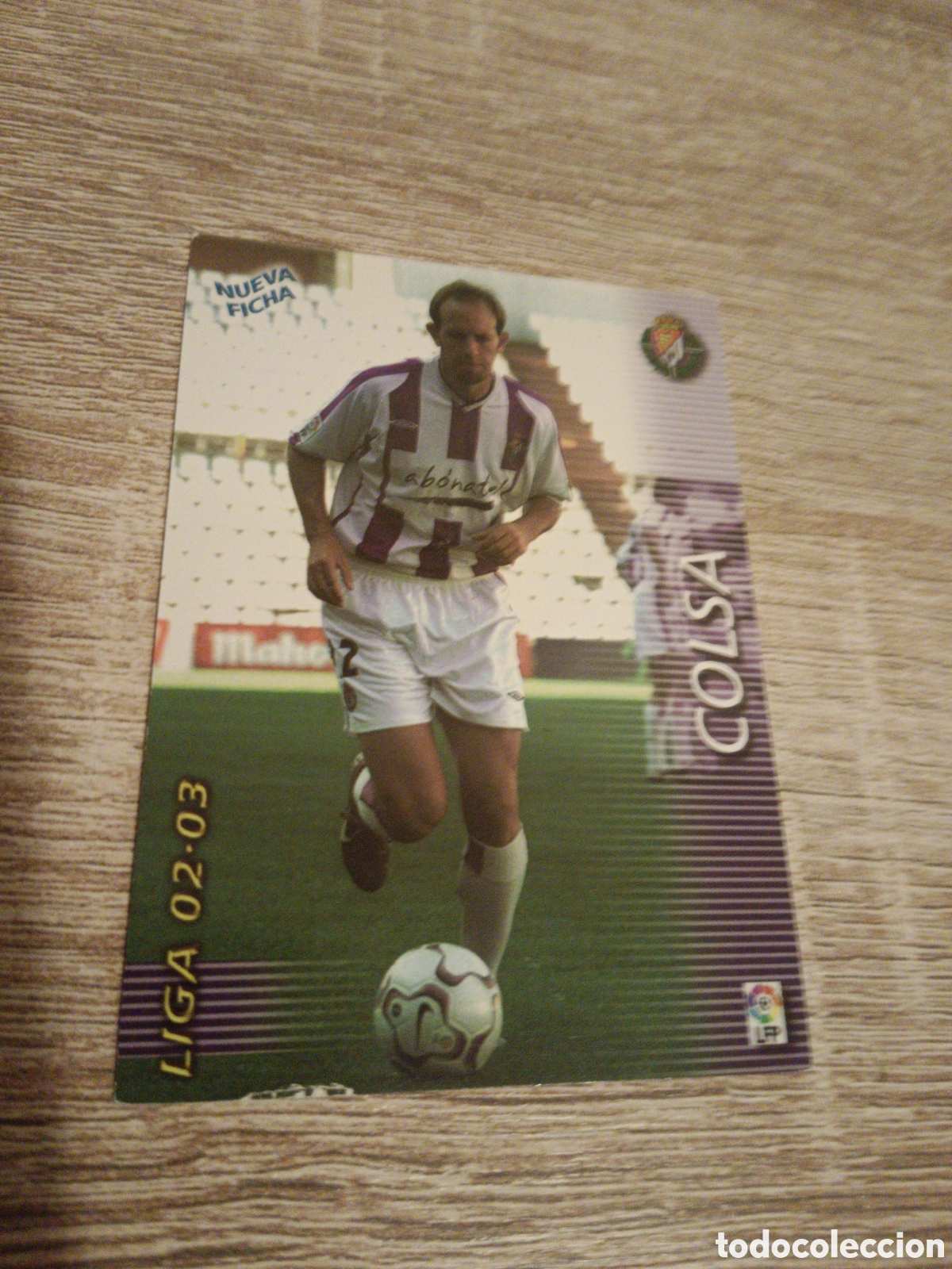 Fu&szlig;ball-Sticker: panini megafichas megacracks 2002 2003 02 03 331 bis Colsa Real Valladolid