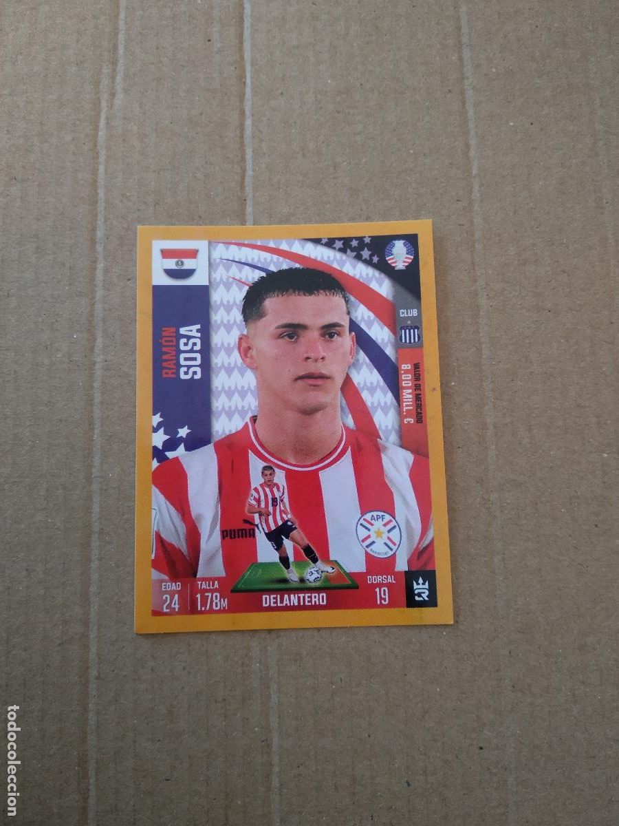 Fu&szlig;ball-Sticker: 214 RAMON SOSA PARAGUAY CROMO FUTBOL COPA AMERICA 2024 EURO EUROCOPA 3REYES