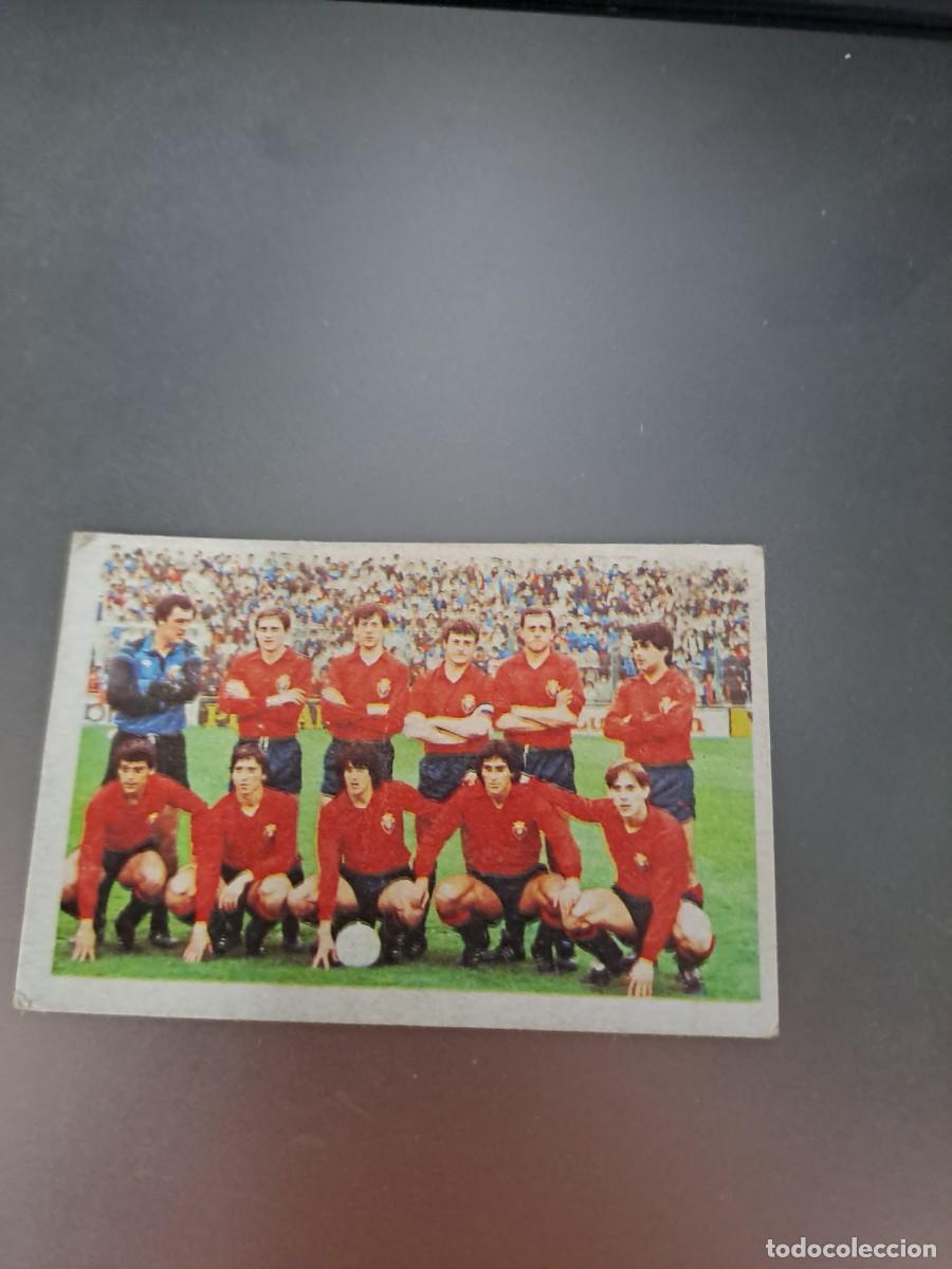 Cromos de F&uacute;tbol: CROMO ALINEACION EQUIPO OSASUNA FUTBOL 84 CROPAN LIGA 83 84 1983 1984 CROMOS CANO RECUPERADO