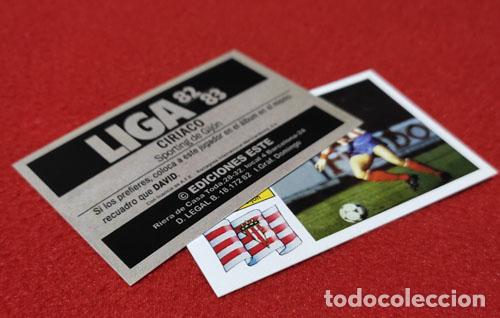 Cromos de f&uacute;tbol: Ciriaco Sporting de Gijon custom 82-83