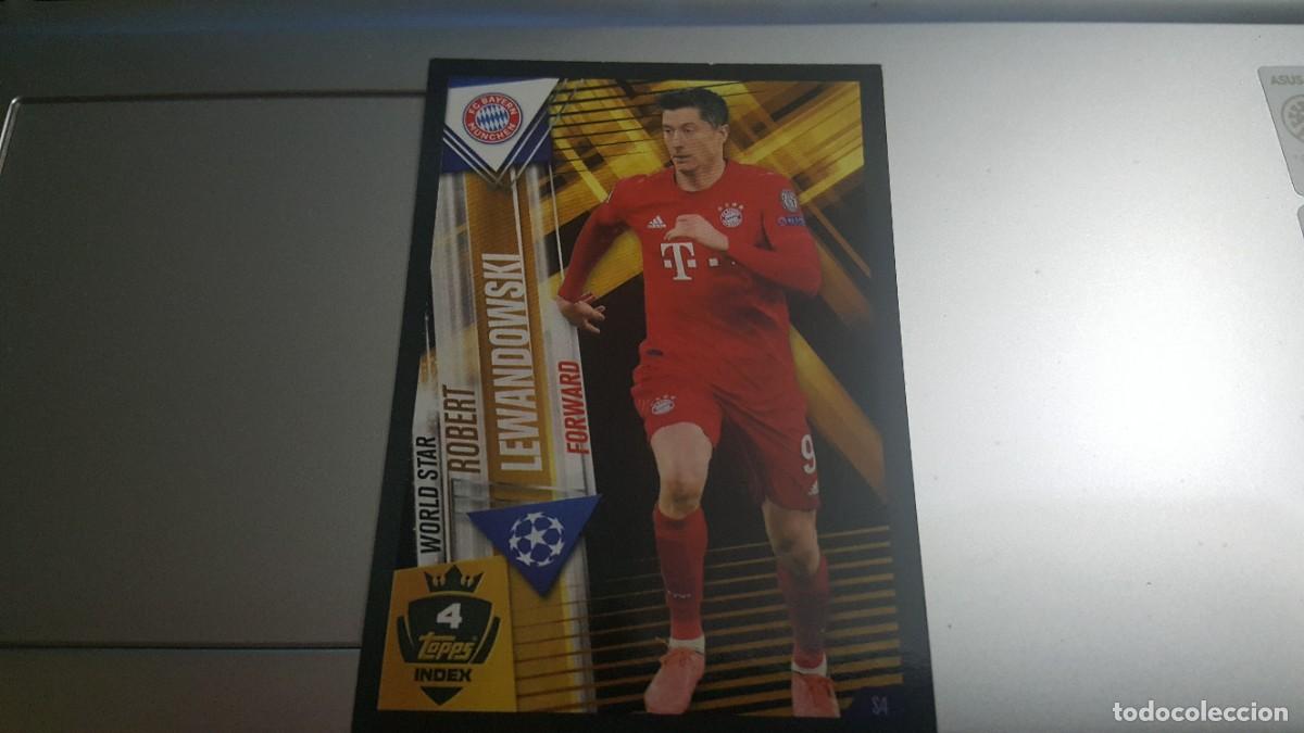 Cromos de f&uacute;tbol: TOPPS MATCH ATTAX 101 SEASON 2019 UEFA CHAMPIONS LEGAGUE WORLD STAR LEWANDOWSKI BAYERN DE MUNICH