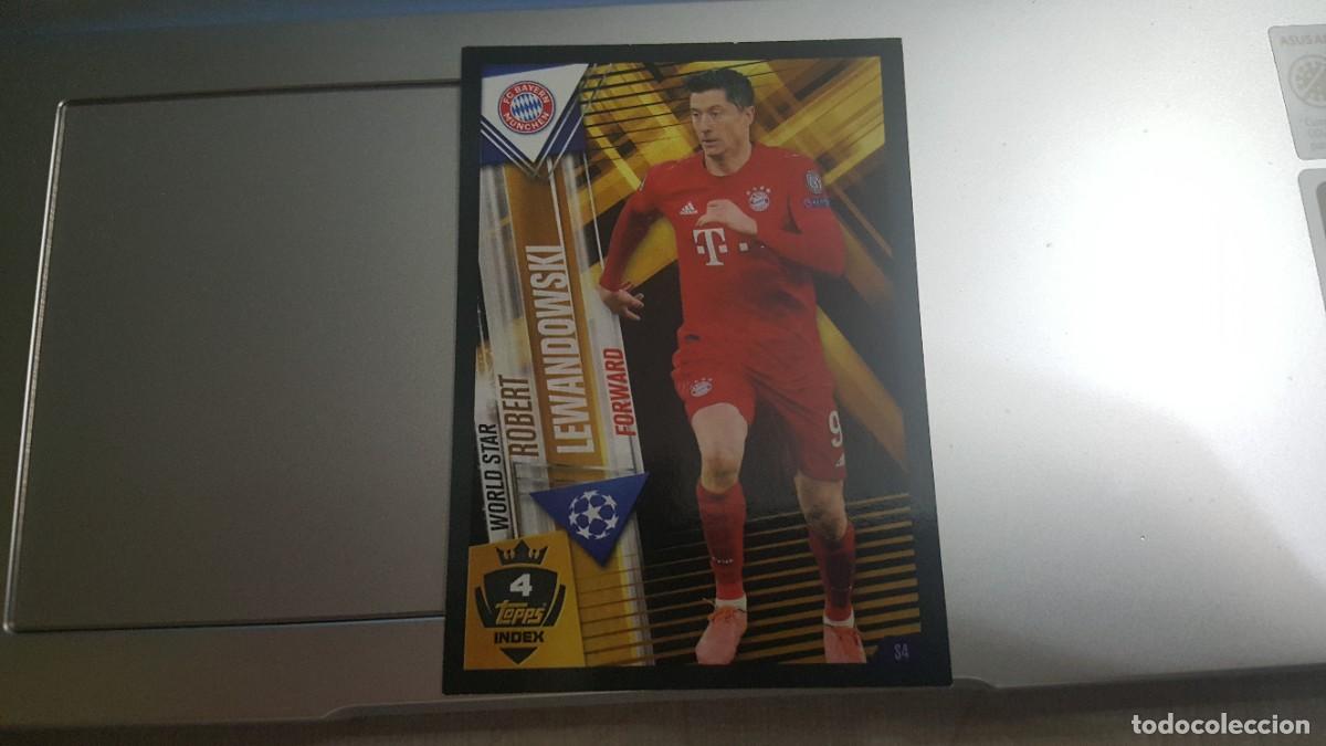 Cromos de f&uacute;tbol: TOPPS MATCH ATTAX 101 SEASON 2019 UEFA CHAMPIONS LEGAGUE WORLD STAR LEWANDOWSKI BAYERN DE MUNICH