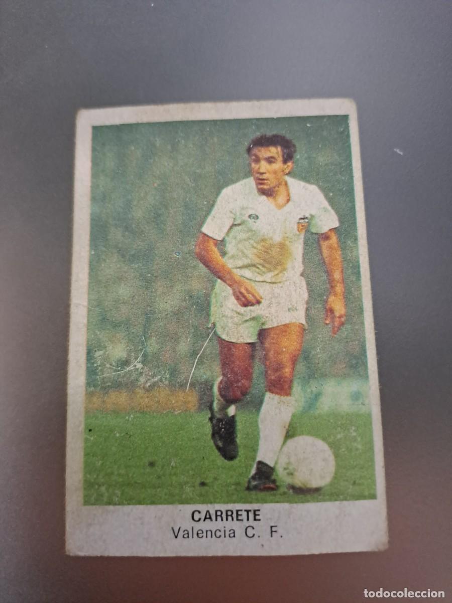 Cromos de F&uacute;tbol: CROMO CARRIETE VALENCIA TRAS AMARILLO FUTBOL 84 CROPAN LIGA 83 84 1983 1984 CROMOS CANO RECUPERADO