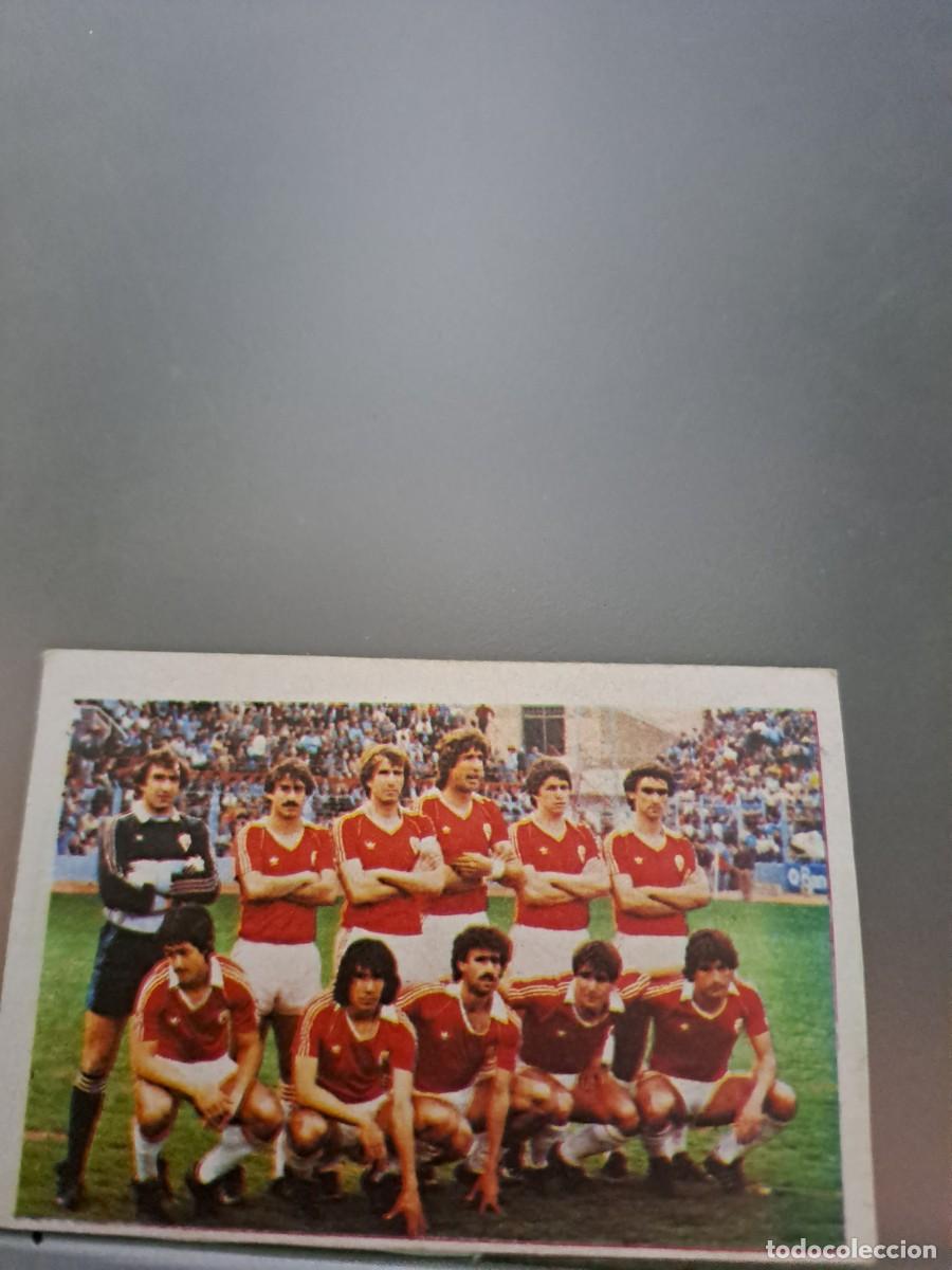 Cromos de F&uacute;tbol: CROMO EQUIPO ALINEACION MURCIA FUTBOL 84 CROPAN LIGA 83 84 1983 1984 CROMOS CANO RECUPERADO