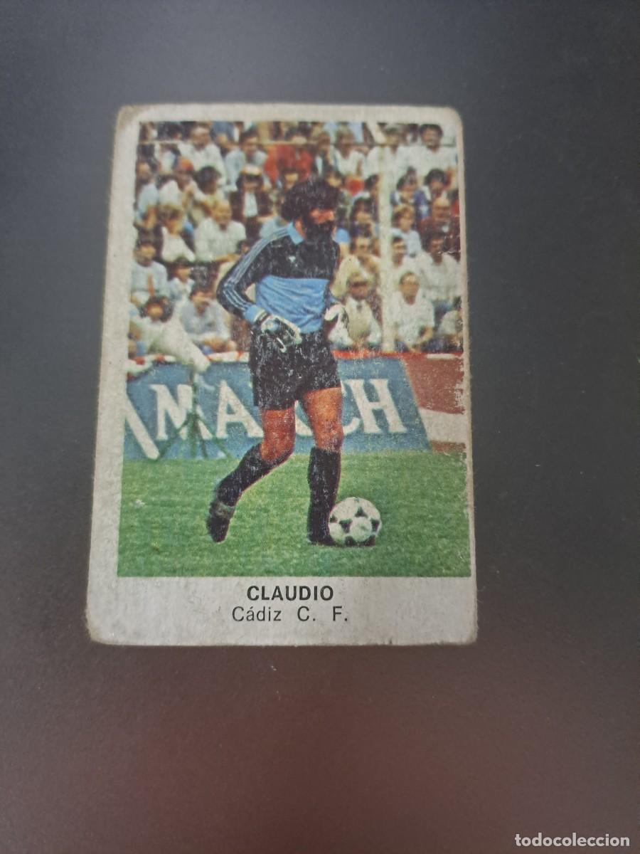 Fu&szlig;ball-Sticker: CROMO CLAUDIO CADIZ TRAS AMARILLO FUTBOL 84 CROPAN LIGA 83 84 1983 1984 CROMOS CANO RECUPERADO