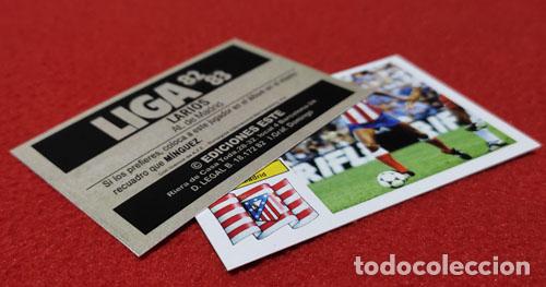 Cromos de f&uacute;tbol: Larios At. Madrid custom 82-83