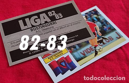 Cromos de f&uacute;tbol: Bustingorri Ath. C. Osasuna custom 82-83 version 2